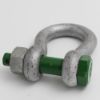 Billede af Green Pin Shackle,  WLL 1,5 Mt - Safety pin & nut, Type:G-4163, 11 mm bow, 13 mm pin US FED. SPEC. RR-C-271 type IVA, Class3 GardeA FOS 6:1 NORM : EN1